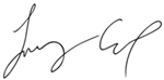 Larry Cox signature